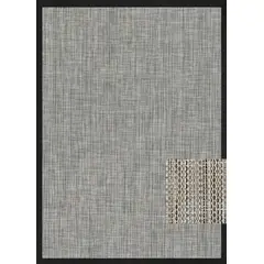 DECORUGZ - Alfombra Vinílica Lavable Siena borde negro 230x330