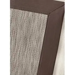 DECORUGZ - Alfombra Vinílica Lavable Bari borde cafe 200x300