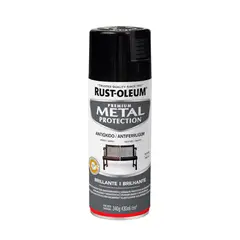 RUST OLEUM - Pintura Metal Protection Negro Brillante 430ml