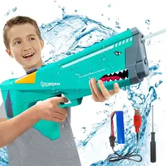 GENERICO - Pistola De Agua Eléctrica Para Niños Tiburon_.