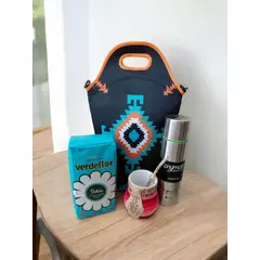 GENERICO - Set Mate + Yerba + Bombilla + Termo Y Bolso Matero