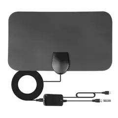 GENERICO - Antena de TV Digital HD Interior para Señal Abierta con Amplificador