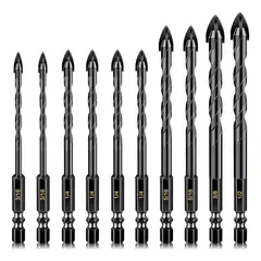 TNAKIEX - 10pc Broca Punta Flecha Doble Ceramica Vidrio Porcelanato