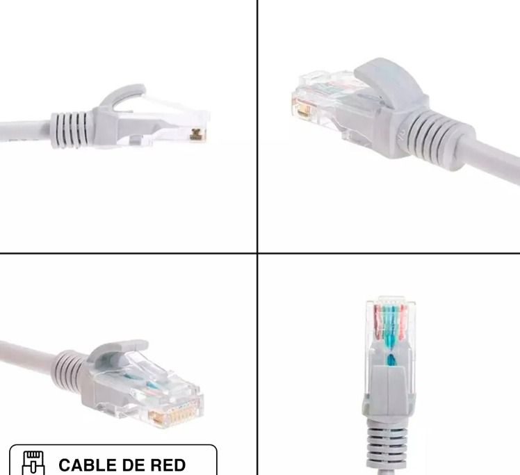 Cable De Red Cat6 Armado De 5 Metros Gigabit Para Interior