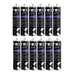 GENERICO - Pack 12 Sellante Rex Acrílico Pintable 300ml
