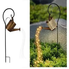 GENERICO - Regadera Cobre Luz Solar Jardín Led Luz Calida