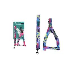 GENERICO - Set de arnés con correa 25cm150cm Color Morado