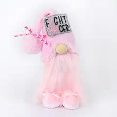 GANGLIAN - 1 Pz Figura No Rostro 25cm Rosa con Lazo y Letra, Decoración Hogar Boda, Regalo San Valentín Día Madre