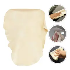 KUANGYE - Paño Cuero De Ante Natural Grande 70x50 Cm Beige