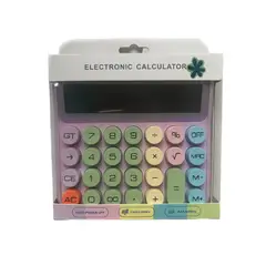 GENERICO - Calculadora Kawaii Teclas Grandes y colores 12 Digitos
