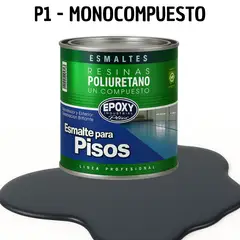 EPOXY - PINTURA ALTO TRAFICO - ESMALTE PISOS CANCHASPU 1K BASE AGUA - 1L GRAFITO