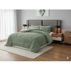 GENERICO - COBERTOR 2 PLAZA CON CHIPORRO DE INVIERNO JACQUARD TRENZADO QUITA FRIO DN