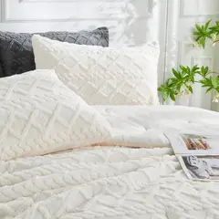 GENERICO - COBERTOR 2 PLAZA CON CHIPORRO DE INVIERNO JACQUARD TRENZADO QUITA FRIO DN