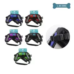 GENERICO - Arnés X2 para mascotas talla L 20-35kg Color Negro
