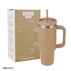 NORDEN - Botella Térmica Tumbler Inoxidable Mocha Latte 887Ml