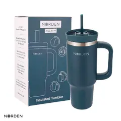 NORDEN - Botella Térmica Tumbler Inoxidable Navy Blue 887 Ml