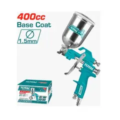 TOTAL TOOLS - Pistola de pintura neumática de tipo gravedad