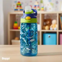 BOPPI - Botella Tritan Kids Antiderrame 480 ml Peces Azul Kiosclub