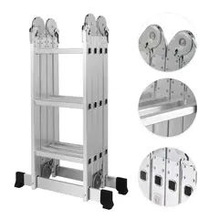 LERNEN - Escalera Multiproposito Plegable 12 Peldaños 3x4