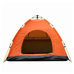 GLOBAL LATIN GROUP - Carpa Camping 4 Personas Impermeable UV y Fácil Armado - Naranja