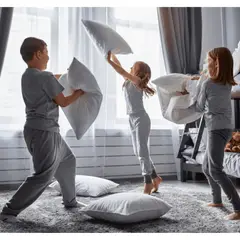 AMABILE - Pack 2 Almohadas Rectangulares 70x45 Cm Cornicione