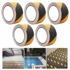 ATURE - Cinta Antideslizantebicolor Adhesivo Pisocoloramarillonegro