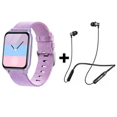 LENOVO - Audífonos Bluetooth HE05 y Reloj Inteligente Smart Watch Y79