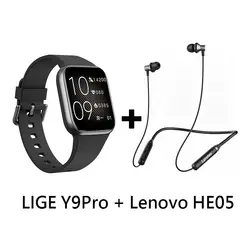 LENOVO - Audífonos Bluetooth HE05 y Reloj Inteligente Smart Watch Y9PRO
