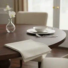 GENERICO - Pack de 4 servilletas de tela 45×45 cm Algodón crea color crudo Acron Studio