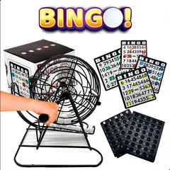 GENERICO - Bingo Completo Incluye Tombola Fichas Pelotas Juego