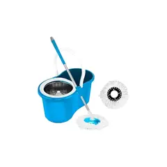 GENERICO - Trapeador Giratorio Mopa Para Piso Mopa Giratorio 360° Balde