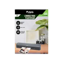 TORRE - Laminas Plastificar Carta 125 Mic 100 Uni