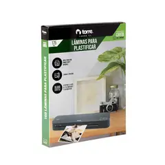 TORRE - Laminas Plastificar Carta 175 Mic 100 Uni