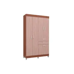 TAHUARI - Closet Madrid 5 puertas capuchino/almendra