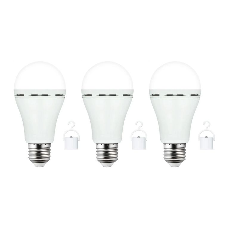 Ampolleta led de emergencia 9W A70 65000k Pack 3un Casa VIVA