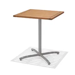 MIDTOWN - Mesa Cuadrada Kingsbury–Hydra 61x61cm