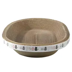 OKAY - Rascador Extra Grande Para Gatos Cama Carton Durable Óvalo