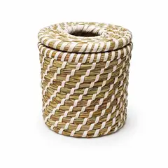 COLETTE - Servilletero Tejido Bambú Almacenamiento Campestre Natural