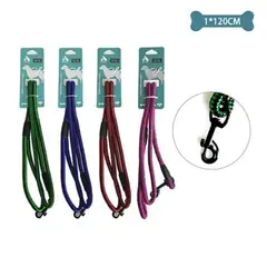 GENERICO - Correa redonda de nylon para mascota 10cm12m Color Morado