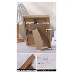 GENERAL - 2pcs Creativo Simple Diy Madera Foto Frame Frame