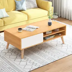 CASA BELLA - Mesa de Centro madera 80x40x45 cms