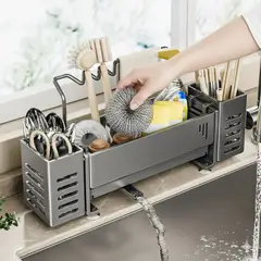 GENERICO - ORGANIZADOR DE FREGADERO ESPONJAS BRILLOS UTENSILIOS DE COCINA MP