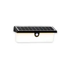PRO OUTDOOR - Pack 6 Aplique Solar Rectangular Contra Agua Con Sensor De Movimiento