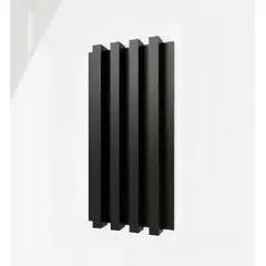 BYB - WALL PANEL PVC 10 PZS 3D 16x250 cm Black liso