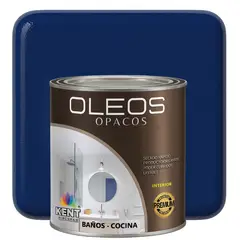 KENT - OLEO OPACO MULTISUPERFICIES - PREMIUM - CUARTO GALON AZUL COBALTO