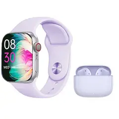 HONOR - Audífonos X7e Morado Bluetooth y S10 P Reloj inteligente