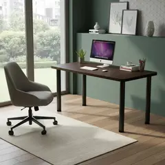 RAGNAR - Escritorio Sólido Con Patas Ajustables 120x50 Cm