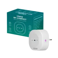 VHOME - Enchufe Wifi M1 Compact con Toma 16A + Adaptador