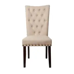 SWEET HOGAR - Pack 6 sillas modelo botones capitoné color Beige