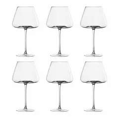 GENERICO - Copas Vino Balon Vidrio 700 Ml Set 6 Elegantes Transparentes